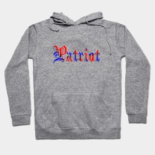 Red and Blue PATRIOT Design Hoodie